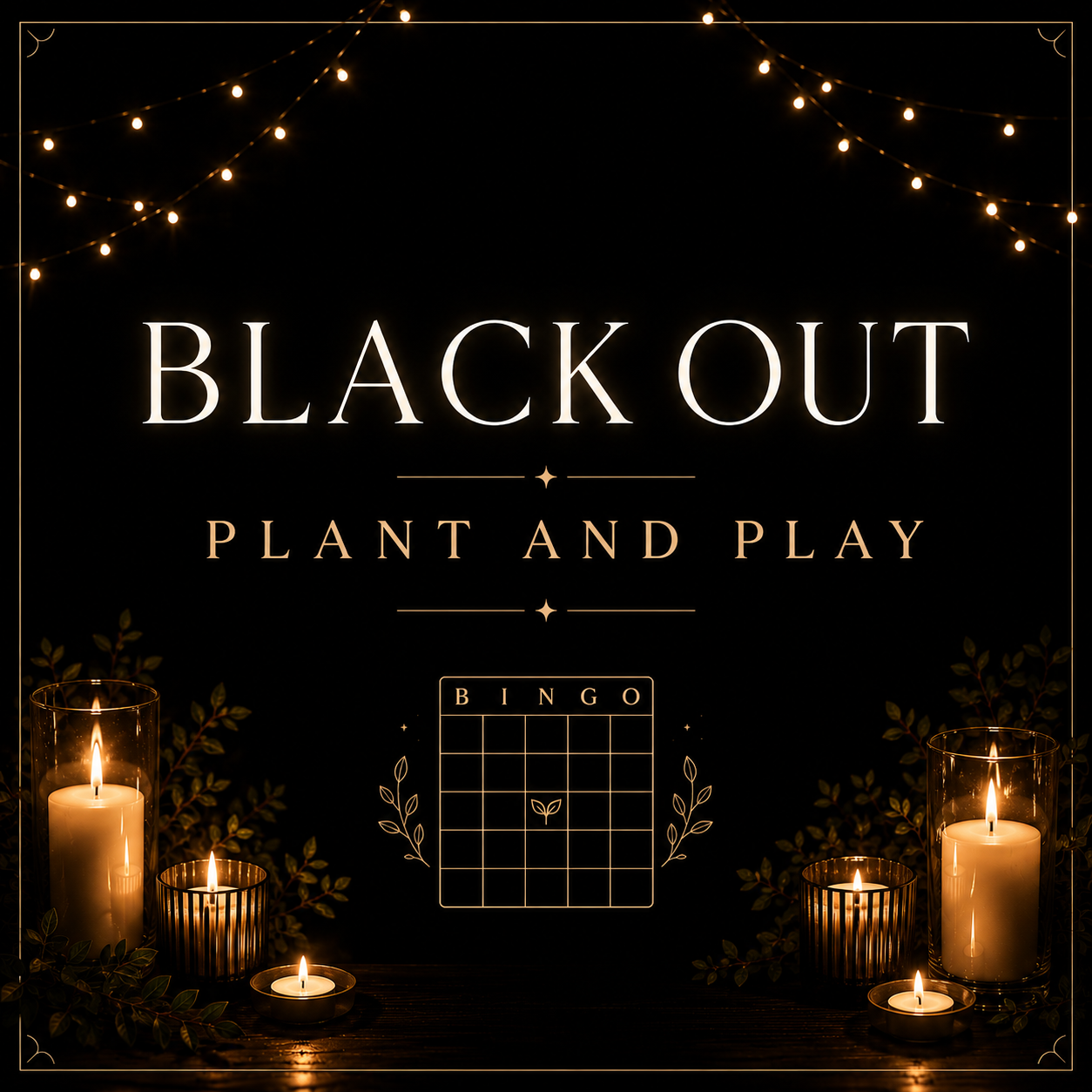 Black Out Plant and Play                          Thursday, October 1st @7pm