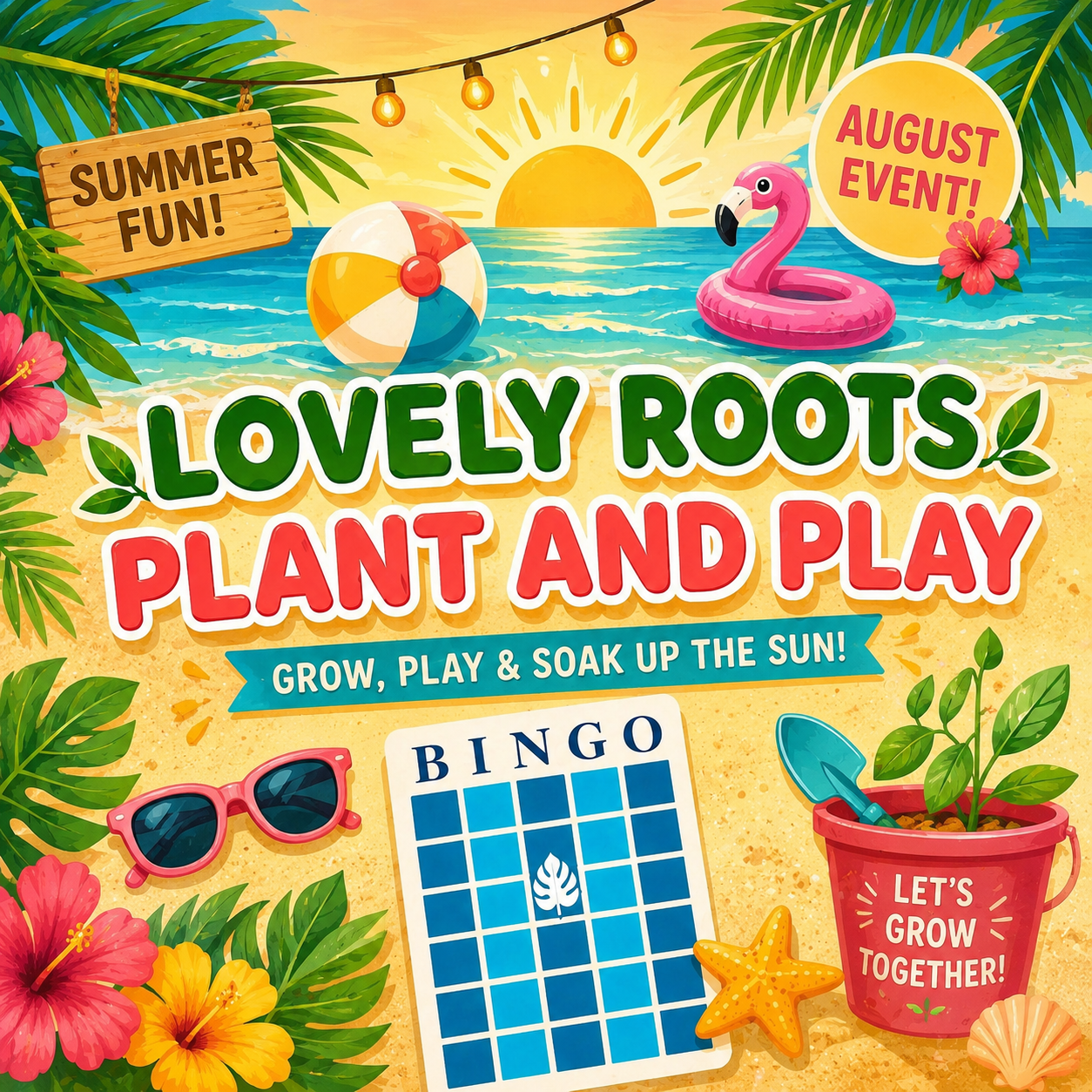 Plant and Play                                   Sunday 8/9 @ 1pm