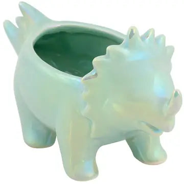 triceratops plant pot Triceratops planter. – Lovely Roots LLC